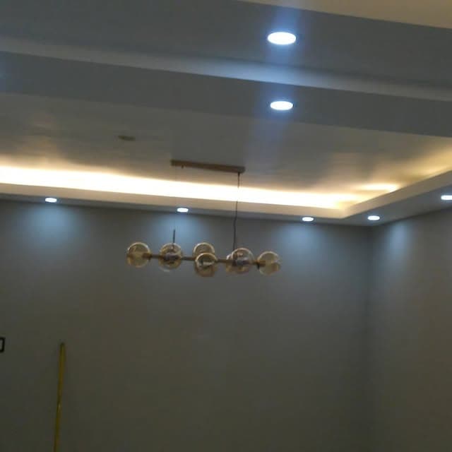 Techo de drywall con luz LED indirecta